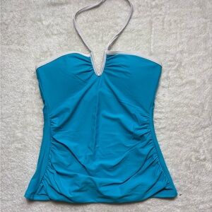 Calvin Klein Blue Halter Tankini Top